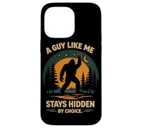 Carcasa para iPhone 14 Pro MAX Un Chico como yo permanece Oculto por elección Bigfoot Rock On