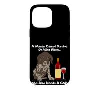 Carcasa para iPhone 14 Pro MAX Una Mujer no Puede Sobrevivir Solo en Vino Ella también Necesita un GSP