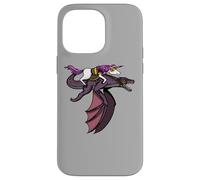 Carcasa para iPhone 14 Pro MAX Unicornio Monta Dragón Divertido Fantasía Mítico Niños Niñas