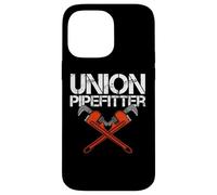 Carcasa para iPhone 14 Pro MAX Union Pipefitter Plomero Plomería Journeyman Steamfitter