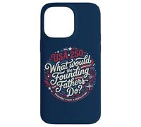 Carcasa para iPhone 14 Pro MAX USA 250 Padres Fundadores Revolución Patriota