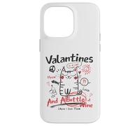 Carcasa para iPhone 14 Pro MAX Valentines Is A Cat and A Bottle of Wine Cause I Love Them