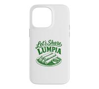 Carcasa para iPhone 14 Pro MAX Vamos a Compartir Lumpia Filipino Food Lover Vintage Graphic Art