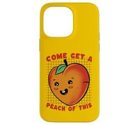 Carcasa para iPhone 14 Pro MAX Ven a Obtener melocotón de Este Divertido Juego de Palabras de Frutas Kawaii