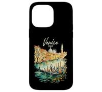 Carcasa para iPhone 14 Pro MAX Venecia Góndola Italia Viaje Souvenir Acuarela