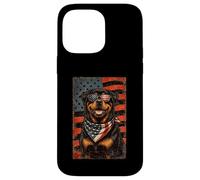 Carcasa para iPhone 14 Pro MAX Veterans Day USA American Flag Rottweiler