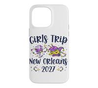 Carcasa para iPhone 14 Pro MAX Viaje de Chicas Nueva Orleans 2027 Mardi Gras NOLA Girls Travel