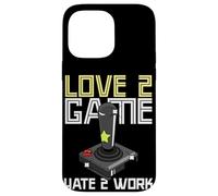 Carcasa para iPhone 14 Pro MAX Vieja Escuela Adulto Gamer Amor 2 Juego Odio 2 Trabajo