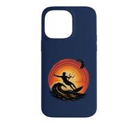Carcasa para iPhone 14 Pro MAX Viento Infinito y energía oceánica Kitesurf Atardecer