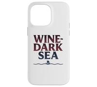 Carcasa para iPhone 14 Pro MAX Vino Mar Oscuro Homero Griego Poesía épica Navegación