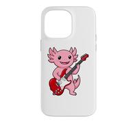 Carcasa para iPhone 14 Pro MAX Vintage Axolotl Punk Music Playing Guitar