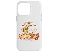 Carcasa para iPhone 14 Pro MAX Vintage Moon Child Celestial Stars Diseño místico