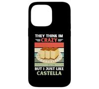 Carcasa para iPhone 14 Pro MAX Vintage Piensan Que Estoy Loco Pero Me Gusta Castella Lover