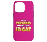 Carcasa para iPhone 14 Pro MAX Virginia Joke Idgaf Meme Cute Halloween Costume For Virginia