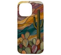 Carcasa para iPhone 14 Pro MAX Vitral Cactus Artful Trendy