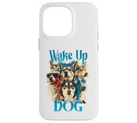Carcasa para iPhone 14 Pro MAX Wake Up Dog Lover Canine Collage Pop Art Gráfico