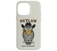 Carcasa para iPhone 14 Pro MAX Western Owl Cowboy Night Watch Country