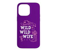 Carcasa para iPhone 14 Pro MAX Wild Wild Wife Bachelorette Cowgirl Bride Nashty Cowboy Hat