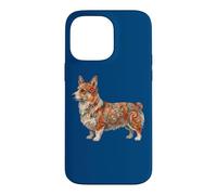 Carcasa para iPhone 14 Pro MAX Womens Girls Kids Folk Art Illustration Corgi Dog Lover
