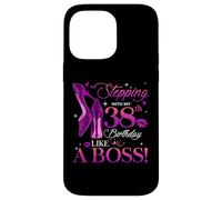 Carcasa para iPhone 14 Pro MAX Women's Stepping Into My 38th Birthday Queen 38 Years Old