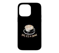 Carcasa para iPhone 14 Pro MAX Yes It's A Swan Funny Barista Latte Artist para Los Amantes del Café