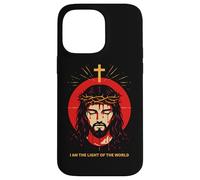 Carcasa para iPhone 14 Pro MAX Yo Soy La Luz del Mundo Juan 8:12 Jesús Versículo Bíblico Arte
