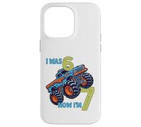 Carcasa para iPhone 14 Pro MAX Yo tenía Seis Ahora Tengo Siete Monster Truck 67 Meme 7 cumpleaños