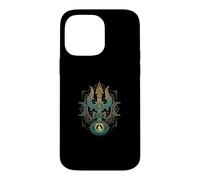 Carcasa para iPhone 14 Pro MAX Yoga Mediación Dios Hindú Trishula Om