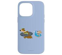 Carcasa para iPhone 14 Pro MAX Yogi Bear Yogi and Boo Boo Going Swimming