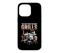 Carcasa para iPhone 14 Pro MAX You Can't Have Too Many Grills Barbacoa ahumador Pitmaster Carbón