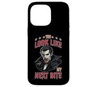 Carcasa para iPhone 14 Pro MAX You Look Like My Next Bite Vampire Flirt Party -