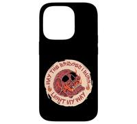 Carcasa para iPhone 14 Pro May The Bridges I Burn Light My Way Skull Gothic Graphic