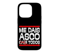 Carcasa para iPhone 14 Pro Me Dais Asco Casi Todos Frase Humor Divertido y Sarcástico