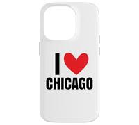 Carcasa para iPhone 14 Pro Me Encanta Chicago Illinois Deep Dish River Windy City 312 773