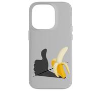 Carcasa para iPhone 14 Pro Me Gusta el plátano optimista Pop-Art