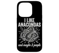 Carcasa para iPhone 14 Pro Me Gustan Las anacondas y Tal Vez 3 Personas Herping Zoo