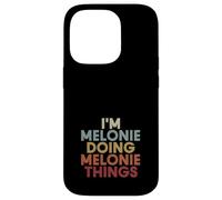 Carcasa para iPhone 14 Pro Melonie Name Melonie Personalized Name First Given