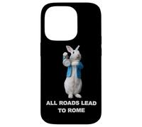 Carcasa para iPhone 14 Pro Meme Divertido del Conejo AI: Todos Los Caminos Conducen A