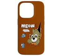 Carcasa para iPhone 14 Pro Meow Finding Mouse, Cats & Mice Illustration Graphic Designs