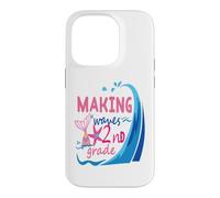 Carcasa para iPhone 14 Pro Mermaid Making Waves in 2nd Grade Girls Back to School Day