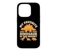 Carcasa para iPhone 14 Pro Mi Dinosaurio Favorito es el Nugget - Funny Food Dino Nuggets