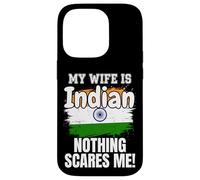 Carcasa para iPhone 14 Pro Mi Esposa es India Nada me Asusta