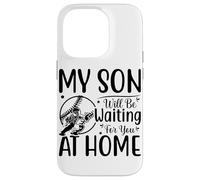 Carcasa para iPhone 14 Pro Mi Hijo te estará Esperando en casa béisbol
