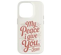Carcasa para iPhone 14 Pro Mi Paz te doy. Jesús