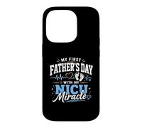 Carcasa para iPhone 14 Pro Mi Primer día del Padre con mi Milagro de la UCIN