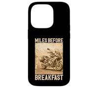 Carcasa para iPhone 14 Pro Miles Before Breakfast Moto Aventura Diseño