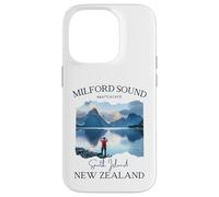 Carcasa para iPhone 14 Pro Milford Sound Fjord Senderismo Souvenir Turístico Vacaciones Hombres Niños