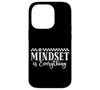 Carcasa para iPhone 14 Pro Mindset Is Everything Inspirational Mind - Cita Motivacional