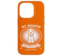 Carcasa para iPhone 14 Pro Miniature Schnauzer My Dog is My Shadow Funny Pet Dog Lover
