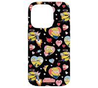 Carcasa para iPhone 14 Pro Minions Valentine Hearts All Over Print